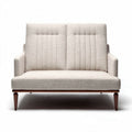 Fabric loveseat in gray for living room approximately 150 x 80 x 80cm
